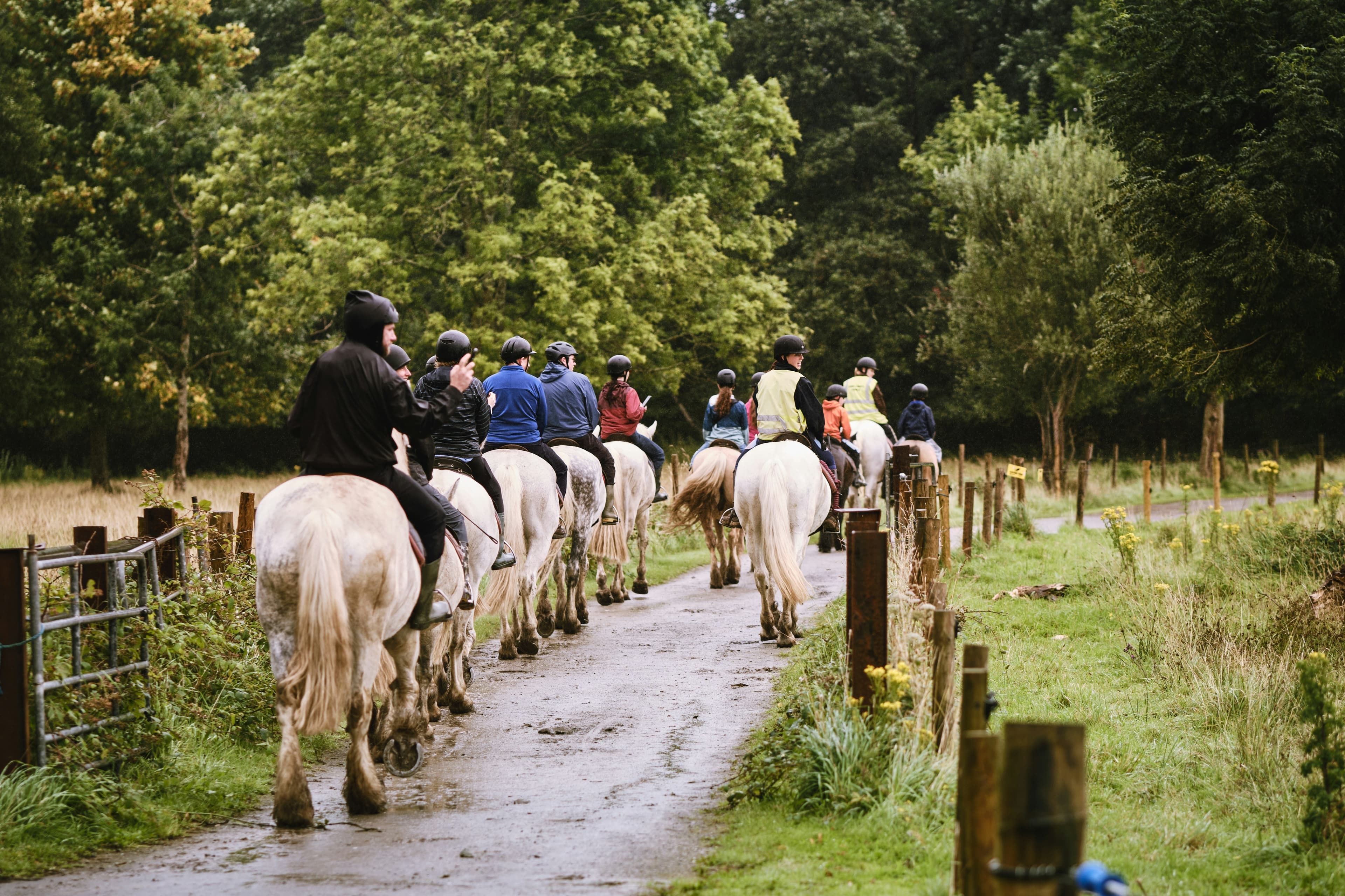 Riders on a UK equestrian holiday