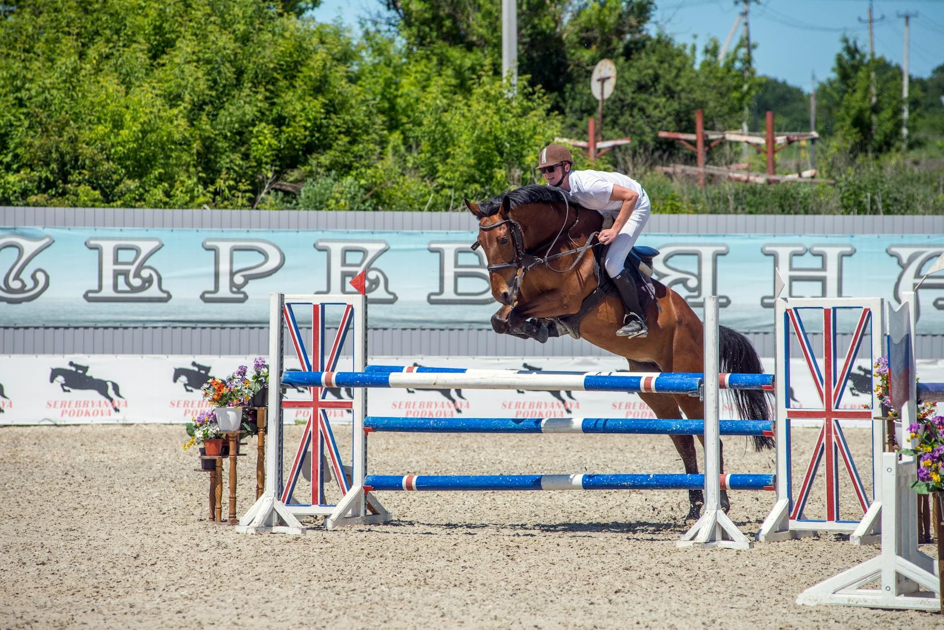 Show Jumping at a UK equestrian venue
